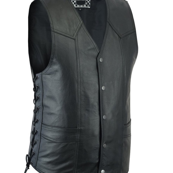 HIGHWAY LEATHER Jackets & Coats Mens Classic Leather Vest